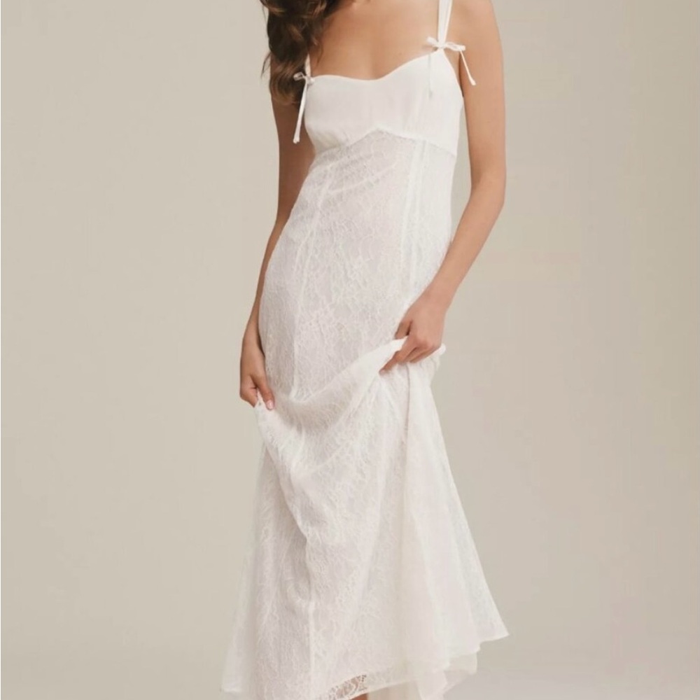 Reformation Kaiden Dress in Ivory, Size 4